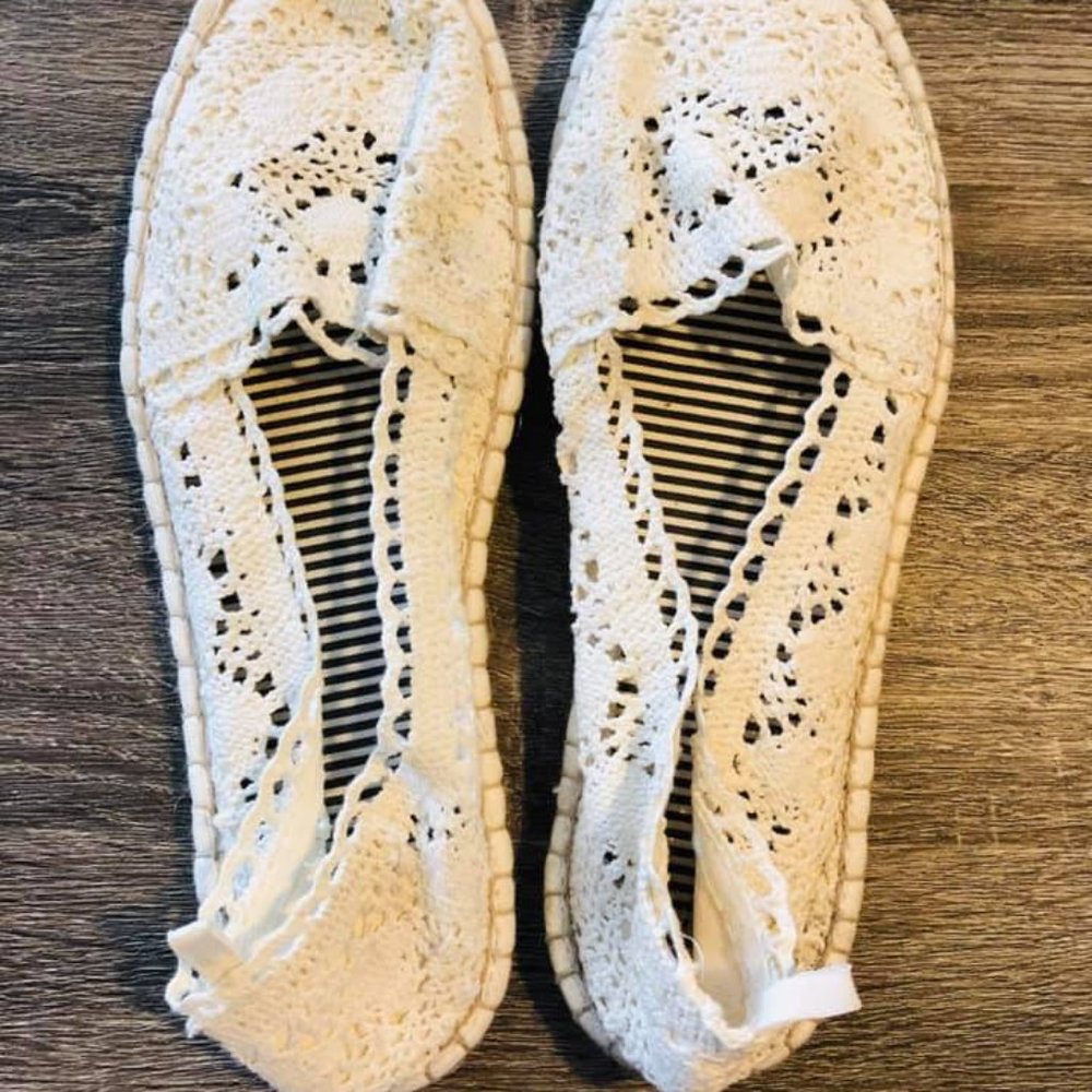 Gap lace espadrilles slip on shoes 9